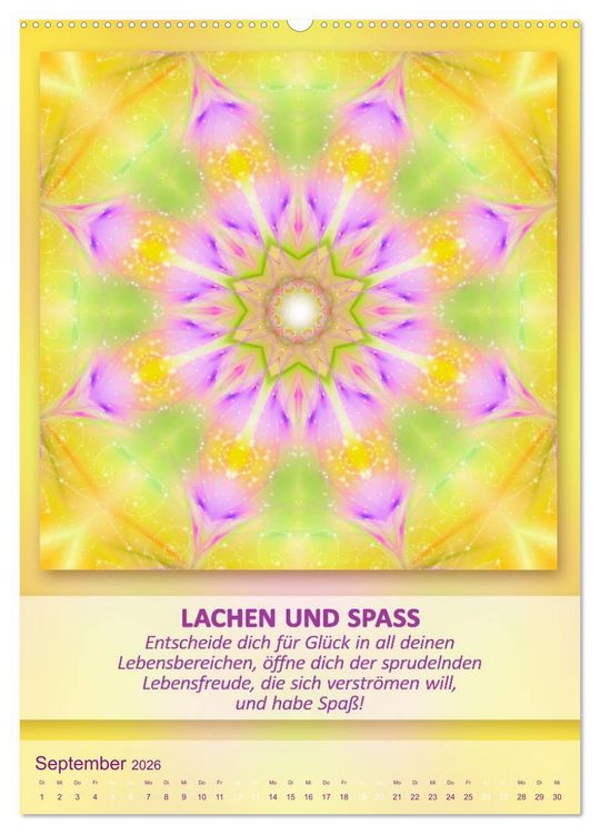 Produktbild: Light Energy Mandalas - Kalender - Vol. 2 (Wandkalender 2026 DIN A2 hoch), CALVENDO Monatskalender
