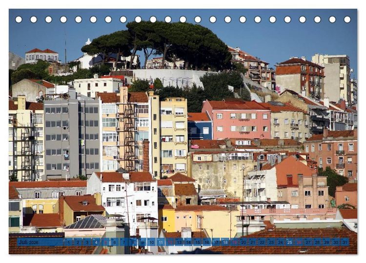Produktbild: BlickPunkt Lissabon (Tischkalender 2026 DIN A5 quer), CALVENDO Monatskalender