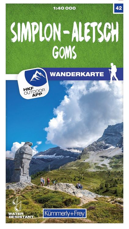 Produktbild: K&uuml;mmerly+Frey Wanderkarte 42 Simplon, Aletsch 1:40.000
