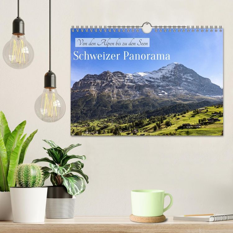 Produktbild: Schweizer Panorama - Von den Alpen bis zu den Seen (Wandkalender 2026 DIN A4 quer), CALVENDO Monatskalender