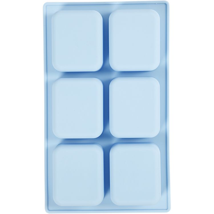 Produktbild: Creativ Company Silikonform, H 2,5 cm, L 26 cm, B 15,5 cm, Lochgr&ouml;&szlig;e 70x59 mm, 100 ml, 1 Stk