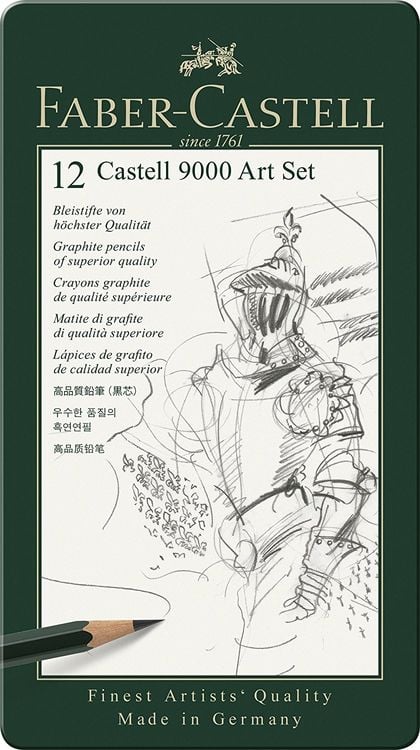 Produktbild: Faber-Castell Bleistifte Castell 9000 Design Set, 8B-2H, 12er Set