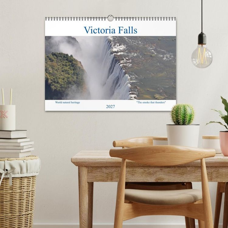 Produktbild: World natural heritage Victoria Falls - The smoke that thunders (Wall Calendar 2027 DIN A3 landscape), CALVENDO 12 Month Wall Calendar