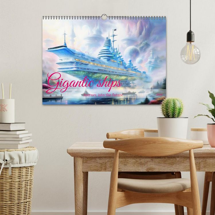 Produktbild: Gigantic ships - Journey into the future (Wall Calendar 2026 DIN A3 landscape), CALVENDO 12 Month Wall Calendar