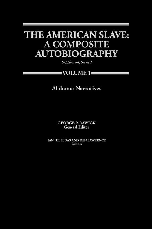 Produktbild: The American Slave--Alabama Narratives