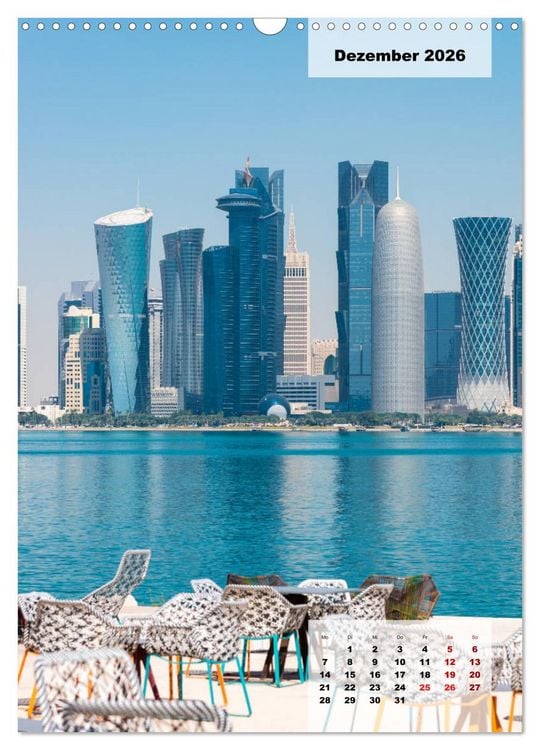 Produktbild: Doha Leuchtende Hauptstadt von Katar (Wandkalender 2026 DIN A3 hoch), CALVENDO Monatskalender