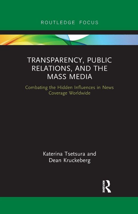 Produktbild: Transparency, Public Relations and the Mass Media