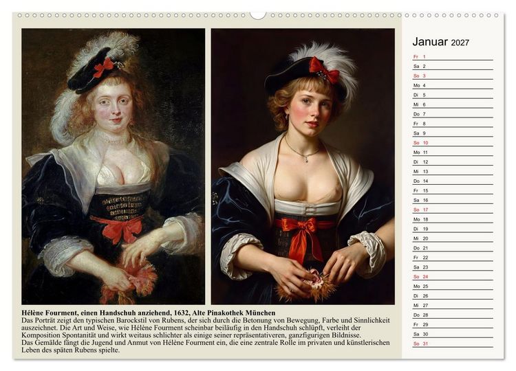 Produktbild: Rubens im neuen Licht (hochwertiger Premium Wandkalender 2027 DIN A2 quer), Kunstdruck in Hochglanz