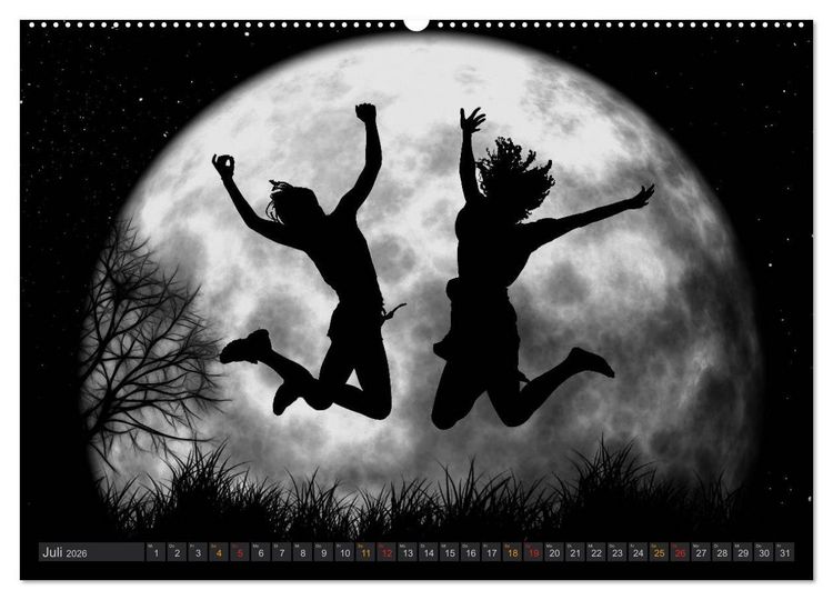Produktbild: Sonne und Mond - faszinierend und anziehend (Wandkalender 2026 DIN A2 quer), CALVENDO Monatskalender
