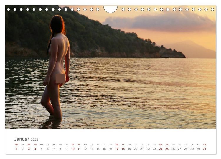Produktbild: Akt und Meer (Wandkalender 2026 DIN A4 quer), CALVENDO Monatskalender