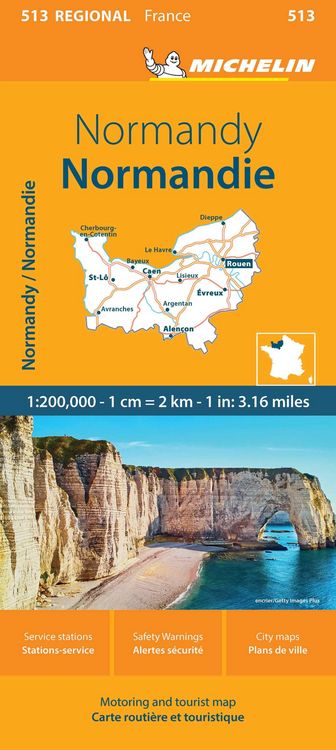 Produktbild: Normandy - Michelin Regional Map 513
