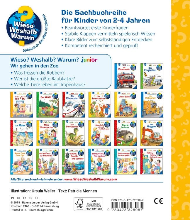 Produktbild: Wieso? Weshalb? Warum? junior, Band 30 - Wir gehen in den Zoo