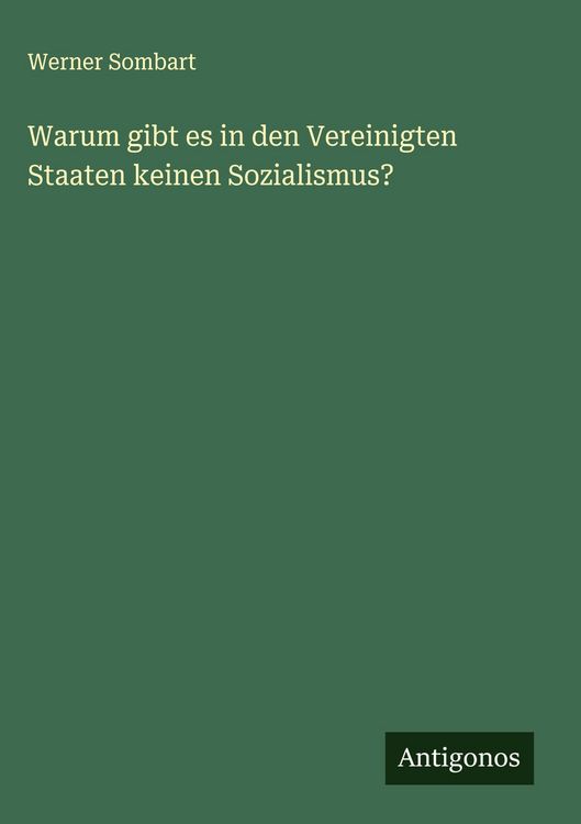 Produktbild: Warum gibt es in den Vereinigten Staaten keinen Sozialismus?