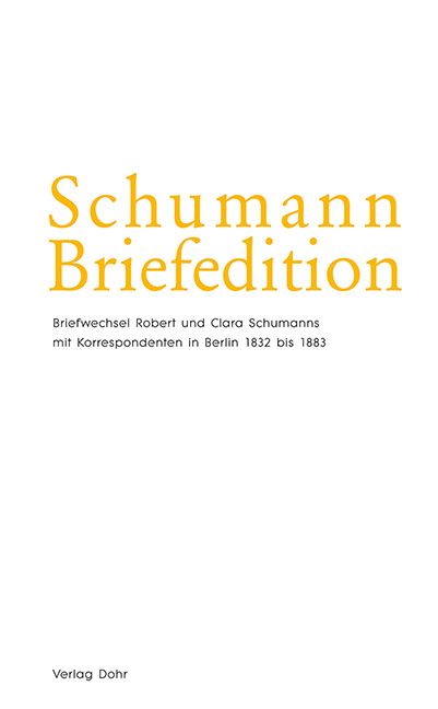 Produktbild: Schumann-Briefedition / Schumann-Briefedition II.17