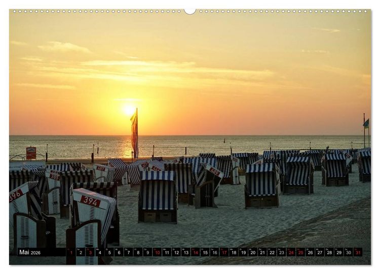 Produktbild: Norderney - von barfu&szlig; bis Lackschuh (Wandkalender 2026 DIN A2 quer), CALVENDO Monatskalender