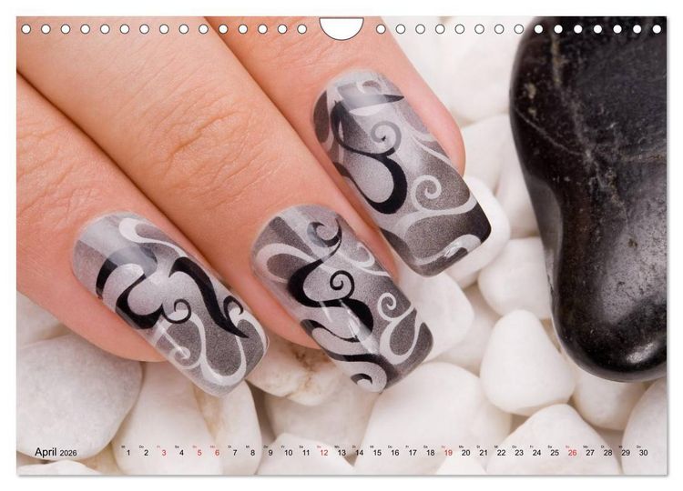Produktbild: Verg&auml;ngliche Kunst - Nailart Episode 1 (Wandkalender 2026 DIN A4 quer), CALVENDO Monatskalender