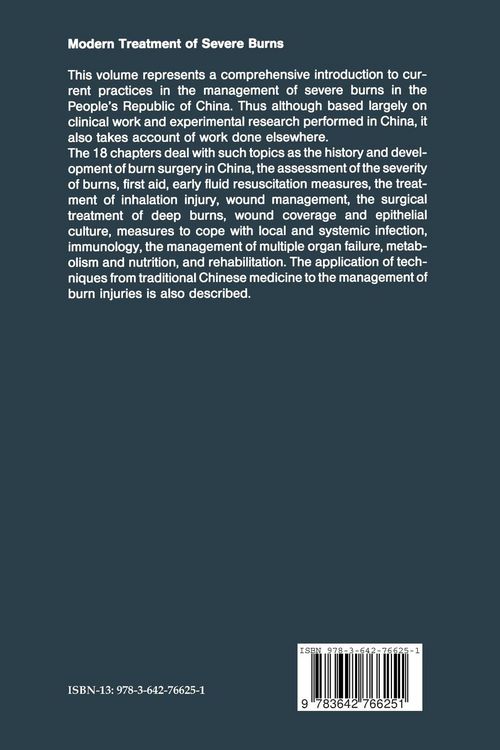 Produktbild: Modern Treatment of Severe Burns