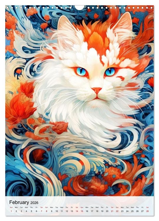 Produktbild: Feline Zen (Wall Calendar 2026 DIN A3 portrait), CALVENDO 12 Month Wall Calendar