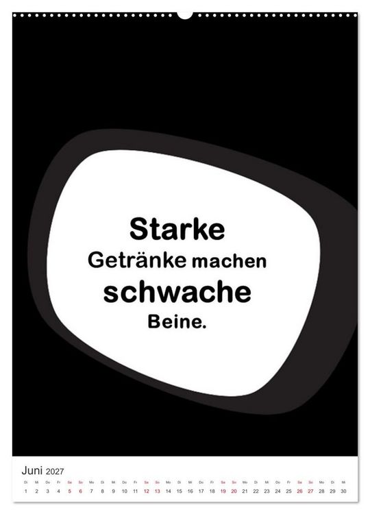 Produktbild: SPRUCH-Beutel voller Spr&uuml;che rund ums TRINKEN (hochwertiger Premium Wandkalender 2027 DIN A2 hoch), Kunstdruck in Hochglanz