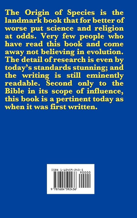 Produktbild: Origin of Species - The Revolutionary Classic of Evolution, Natural Selection, and the Struggle for Life