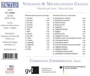 Produktbild: Galilei: Music for Lute