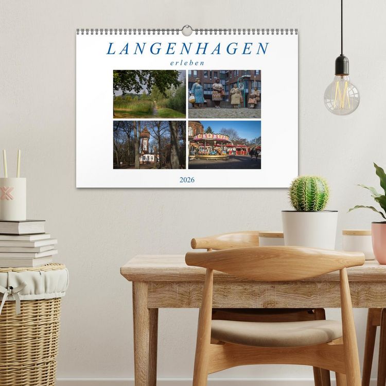 Produktbild: Langenhagen erleben (Wandkalender 2026 DIN A3 quer), CALVENDO Monatskalender