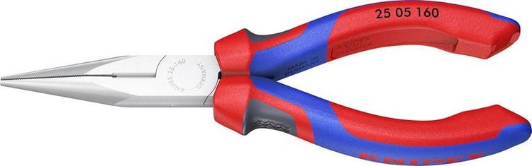Produktbild: Knipex 25 05 160 Elektronik- u. Feinmechanik Flachrundzange Gerade Vanadium Elektrostahl 160mm