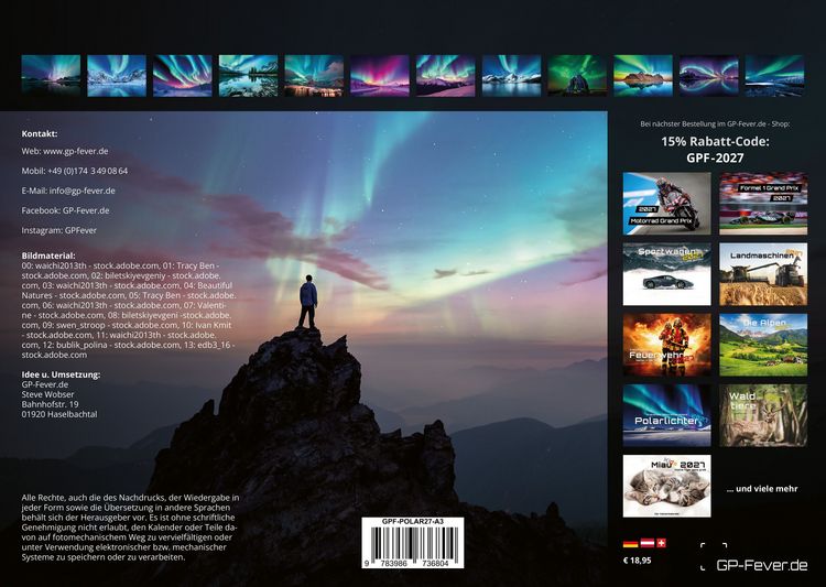 Produktbild: Polarlichter - grandiose Naturschauspiele - 2027 - Kalender DIN A3
