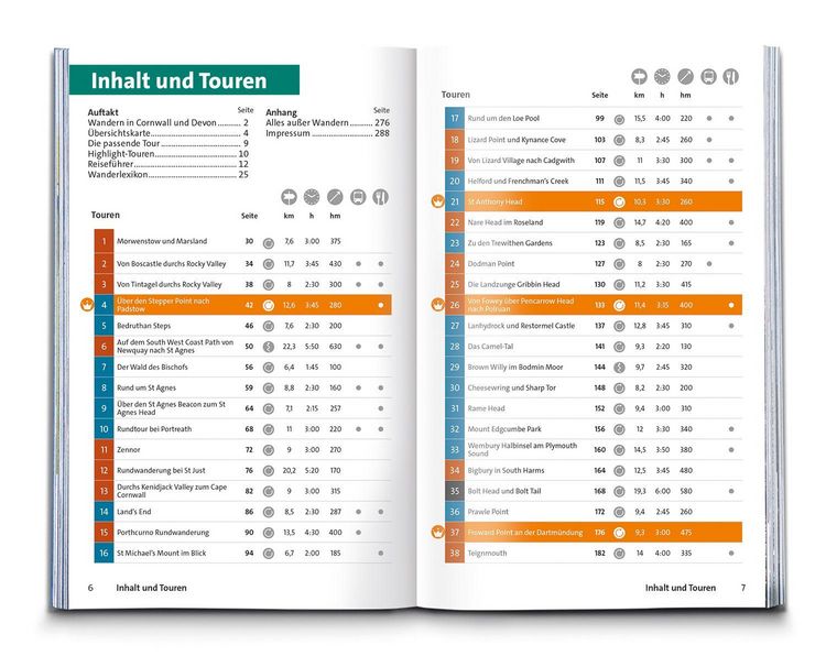Produktbild: KOMPASS Wanderf&uuml;hrer Cornwall und Devon, 60 Touren mit Extra-Tourenkarte
