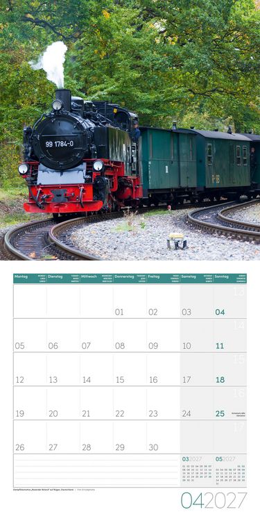 Produktbild: Lokomotiven Kalender 2027 - 30x30 - Art12