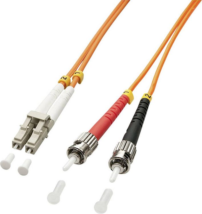 Produktbild: LINDY 46492 Glasfaser LWL Anschlusskabel 3.00 m Orange [1x LC-Stecker - 1x ST-Stecker] 50/125 &micro; Multimode OM2