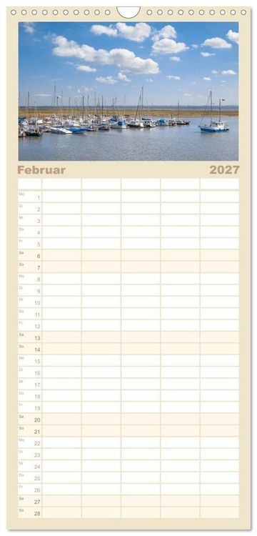 Produktbild: Familienplaner 2027 - Moin Spiekeroog mit 5 Spalten (Wandkalender, 21 x 45 cm) CALVENDO
