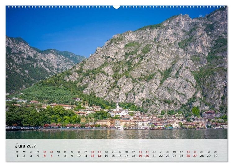 Produktbild: Limone sul Garda - Traumhaftes St&auml;dtchen am Gardasee (hochwertiger Premium Wandkalender 2027 DIN A2 quer), Kunstdruck in Hochglanz
