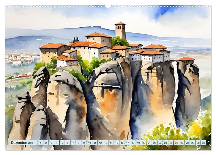 Produktbild: Kalimera Griechenland (hochwertiger Premium Wandkalender 2026 DIN A2 quer), Kunstdruck in Hochglanz