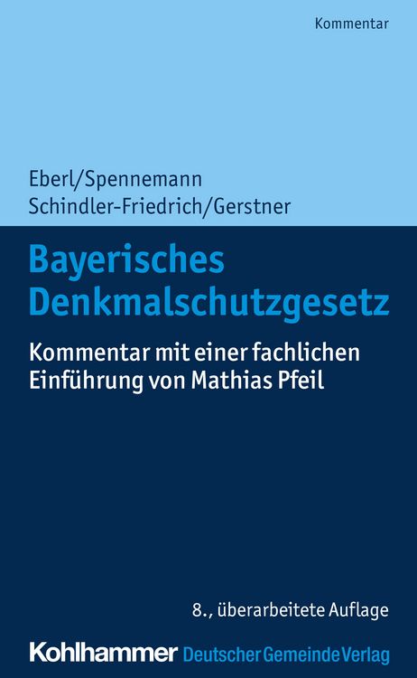 Produktbild: Bayerisches Denkmalschutzgesetz