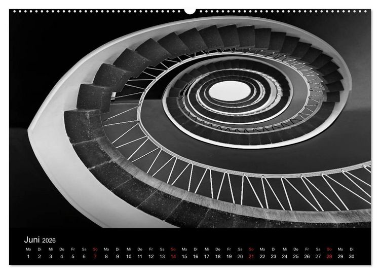 Produktbild: Black-Schwarz-Noir 2026 (Wandkalender 2026 DIN A2 quer), CALVENDO Monatskalender