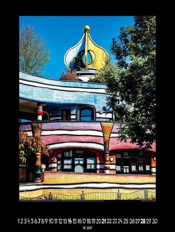 Produktbild: Gro&szlig;er Hundertwasser Architektur Kalender 2027