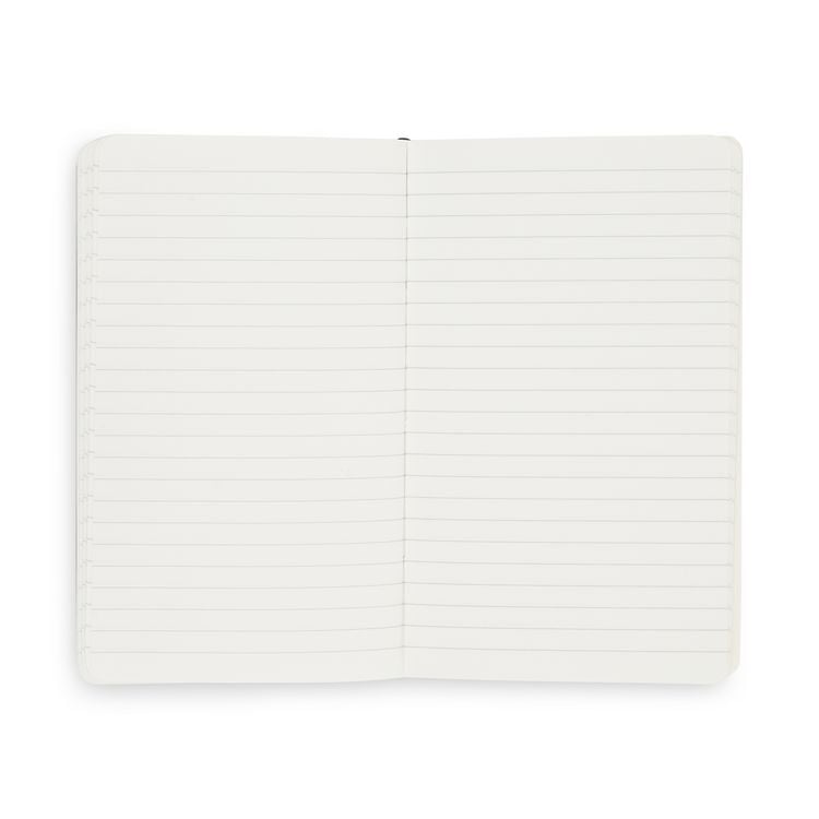 Produktbild: Notizbuch A6 Softcover Midnight Black Liniert, 128 Seiten