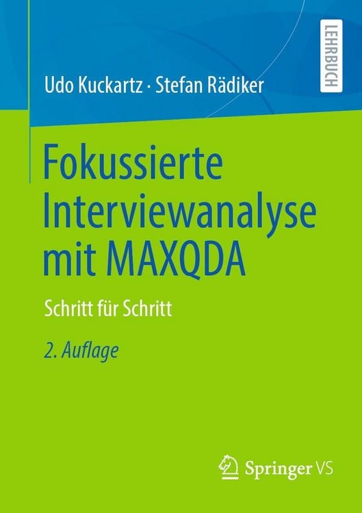 Produktbild: Fokussierte Interviewanalyse mit MAXQDA