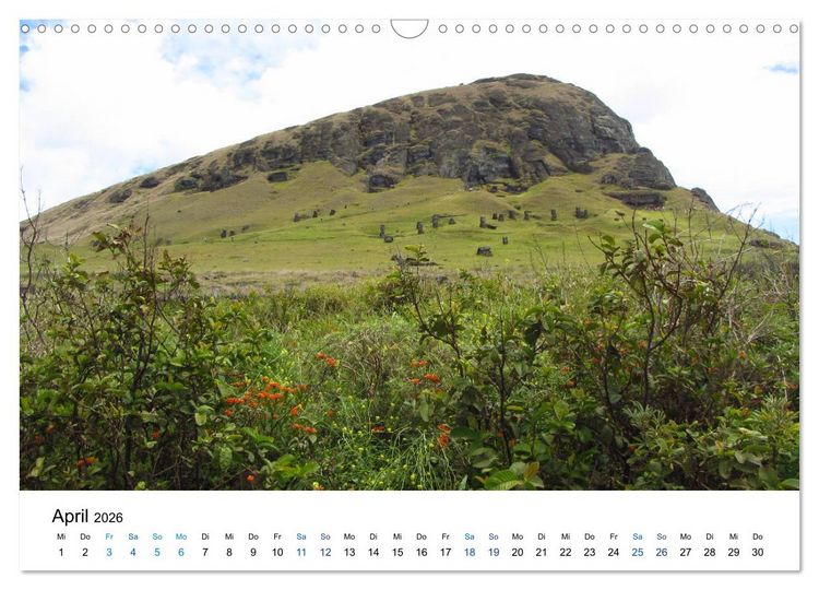 Produktbild: Die Osterinsel - mystisches Inselparadies im S&uuml;dostpazifik (Wandkalender 2026 DIN A3 quer), CALVENDO Monatskalender