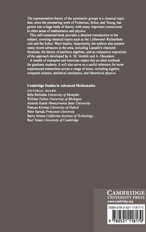 Produktbild: Representation Theory of the Symmetric Groups