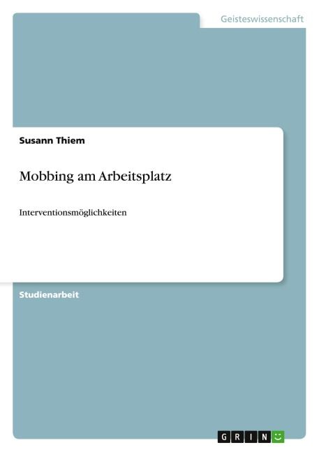 Produktbild: Mobbing am Arbeitsplatz