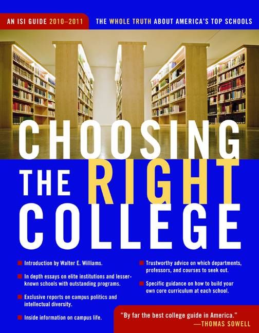 Produktbild: Choosing the Right College 2010-11: The Whole Truth about America's Top Schools