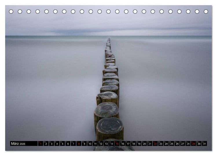 Produktbild: Binz Zingst 2026 (Tischkalender 2026 DIN A5 quer), CALVENDO Monatskalender