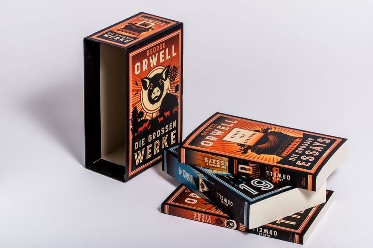 Produktbild: George Orwell, Die gro&szlig;en Werke. Farm der Tiere, 1984, Die gro&szlig;en Essays. Im Schuber