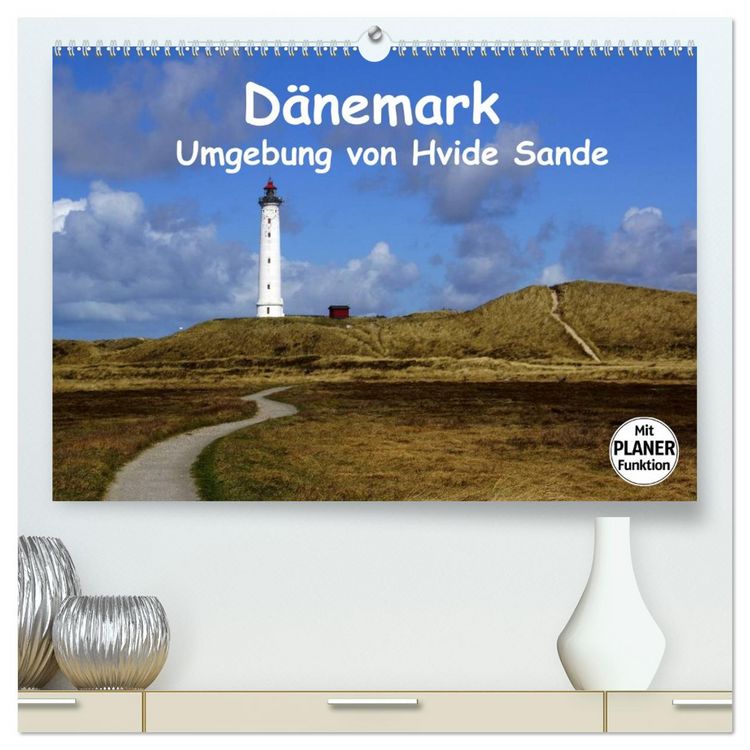 Produktbild: D&auml;nemark - Umgebung von Hvide Sande (hochwertiger Premium Wandkalender 2026 DIN A2 quer), Kunstdruck in Hochglanz