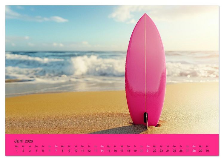 Produktbild: Kalender in PINK (Tischkalender 2026 DIN A5 quer), CALVENDO Monatskalender