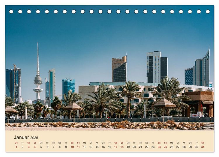 Produktbild: Kuwait - Moderne trifft Tradition (Tischkalender 2026 DIN A5 quer), CALVENDO Monatskalender