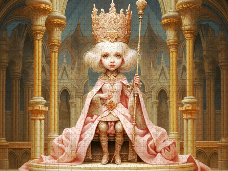Produktbild: CALVENDO Puzzle K&ouml;nigin des Mittelalters. | 2000 Teile Lege-Gr&ouml;&szlig;e 90x67cm Foto-Puzzle f&uuml;r gl&uuml;ckliche Stunden