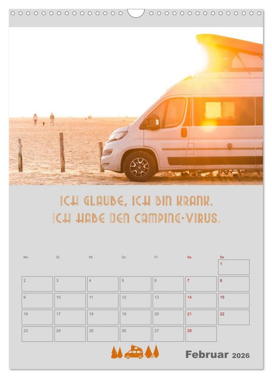 Produktbild: Caravaning - Camping auf vier R&auml;dern (Wandkalender 2026 DIN A3 hoch), CALVENDO Monatskalender